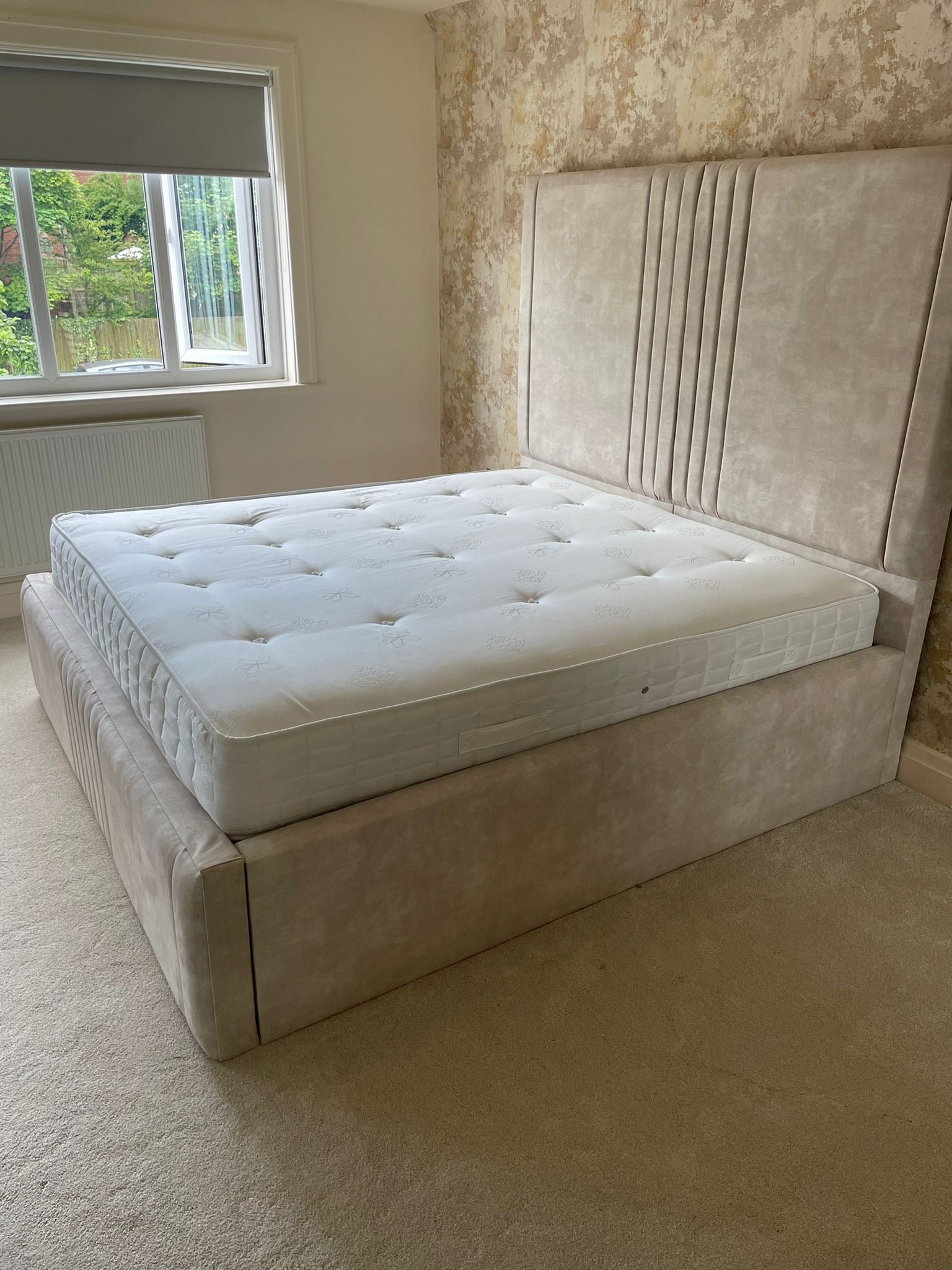Glide Luxury Line High Bespoke Ottoman Upholstered Storage Bed Britainsleep