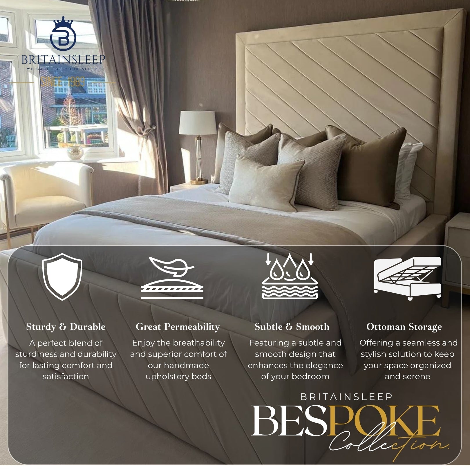 Special 18'' Sides Aaurora Bed Britainsleep