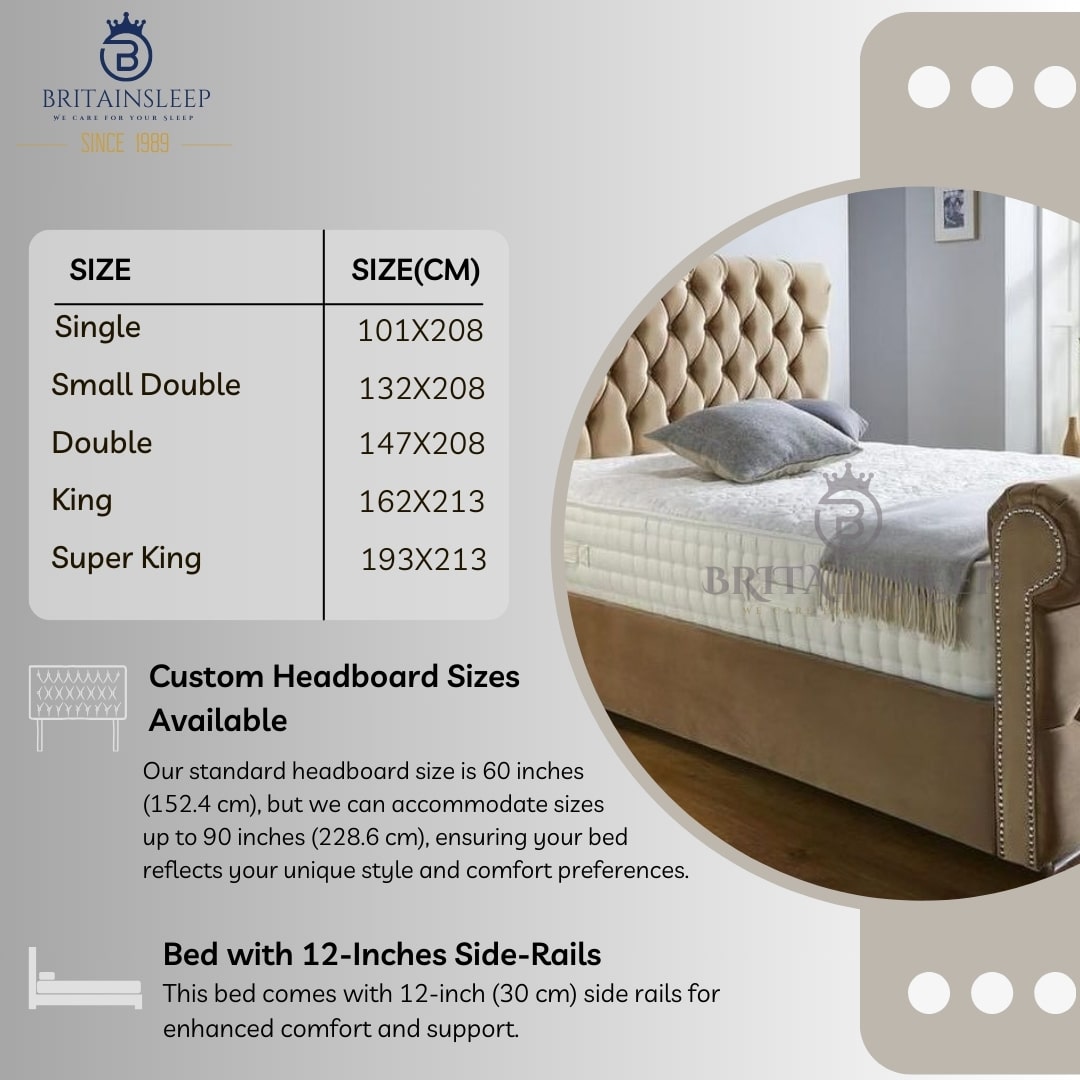Arcade Sleigh Bed Britainsleep