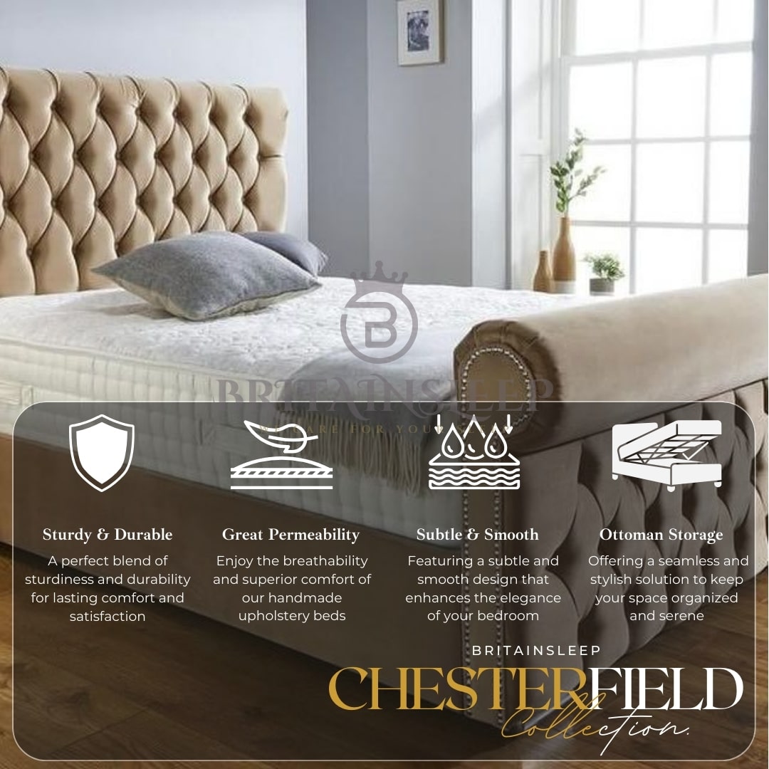 Arcade Sleigh Bed Britainsleep
