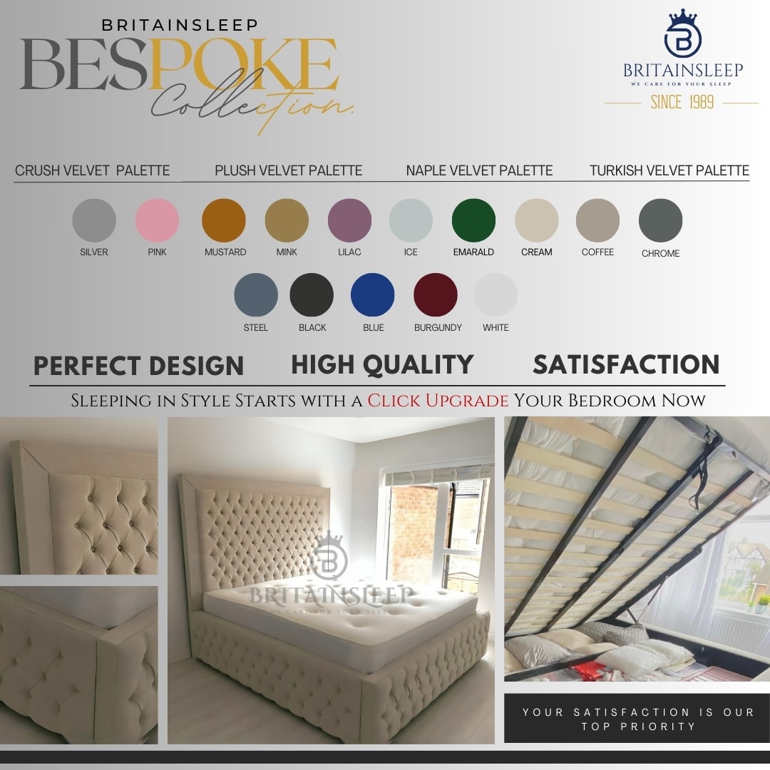 18'' Sides Baumer Upholstered Ottoman Bed Britainsleep