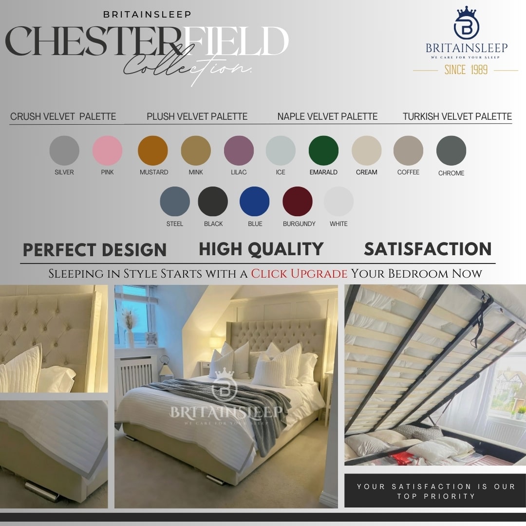 Beaird Upholstered Bed with Ottoman Storage Britainsleep