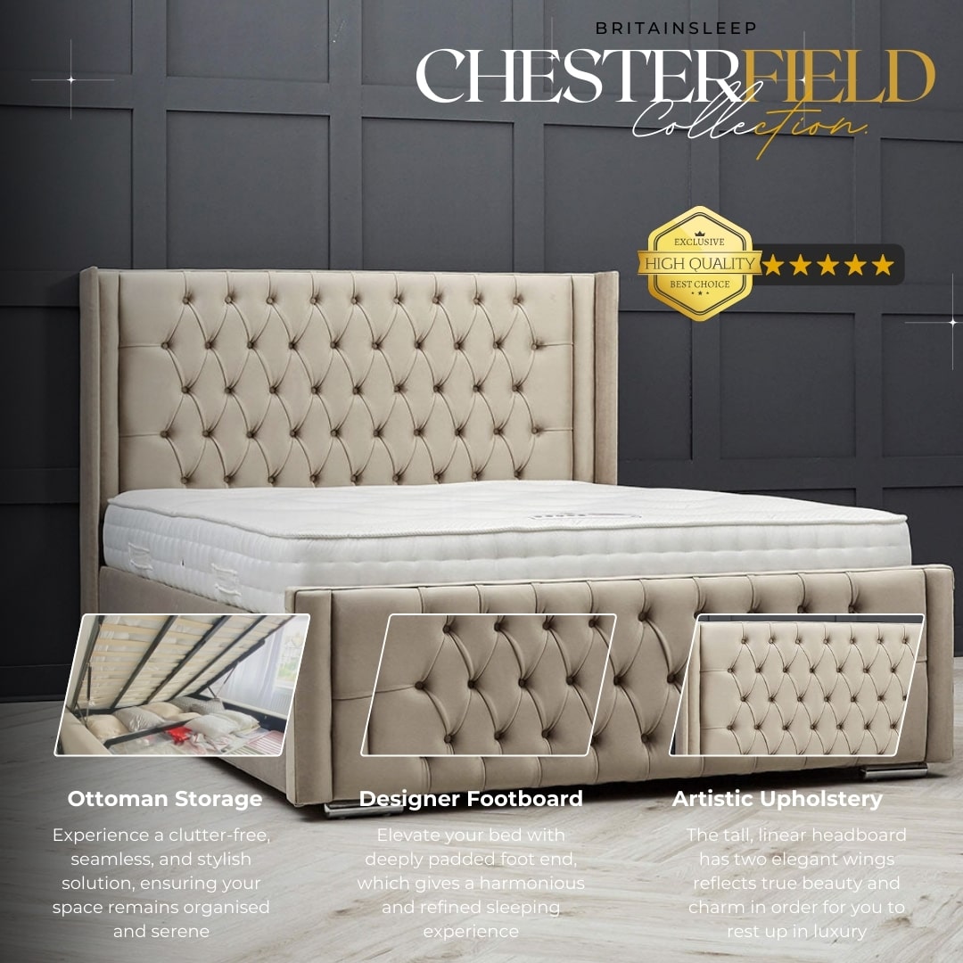 Blum Upholstered Bed Frame Britainsleep