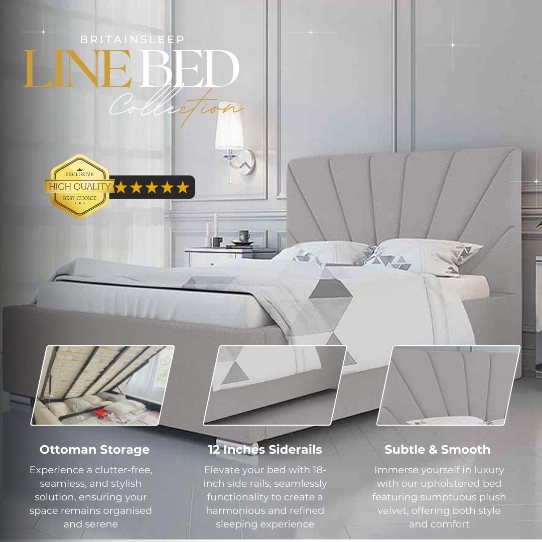 Sunrise Upholstered Bed Frame Britainsleep