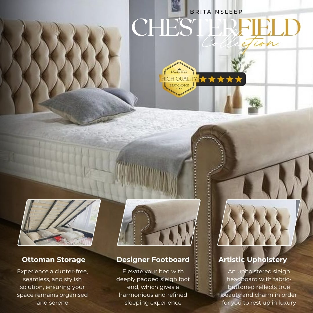 Arcade Sleigh Bed Britainsleep