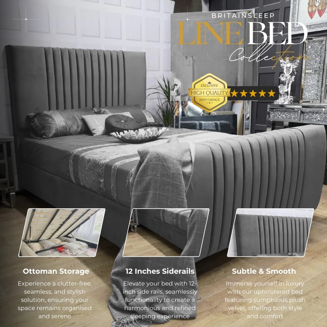 IKEA Upholstered Simple Design Ottoman Bed Britainsleep