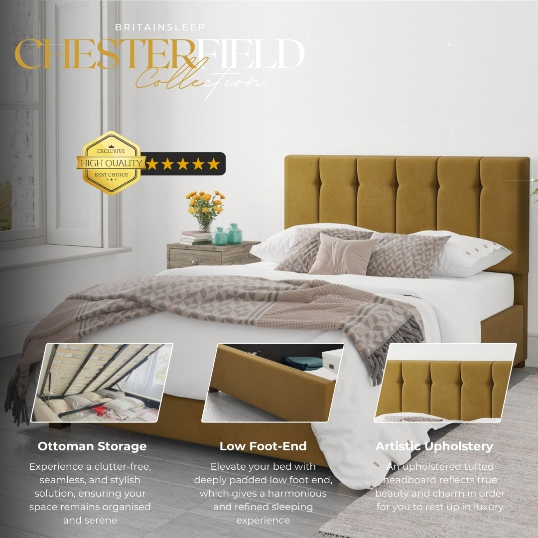 Arizona 50'' Upholstered Bed Frame Britainsleep