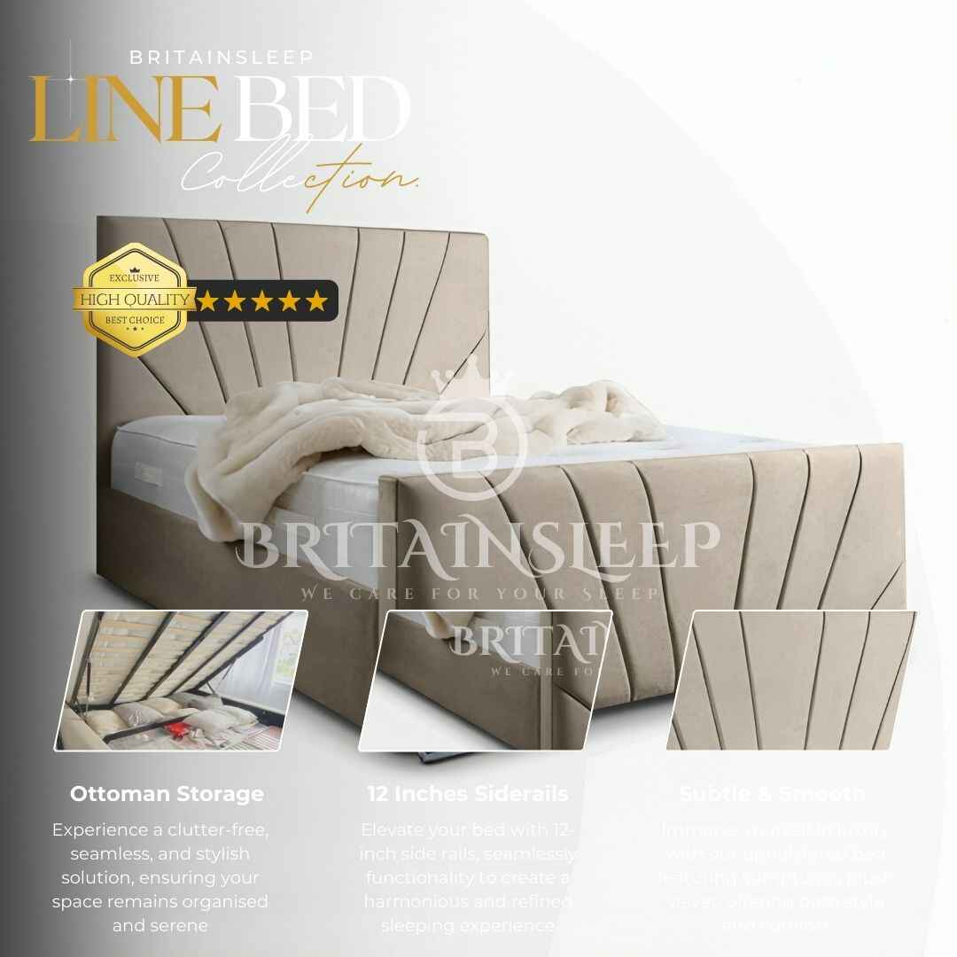 Briana Upholstered Bed Frame Britainsleep