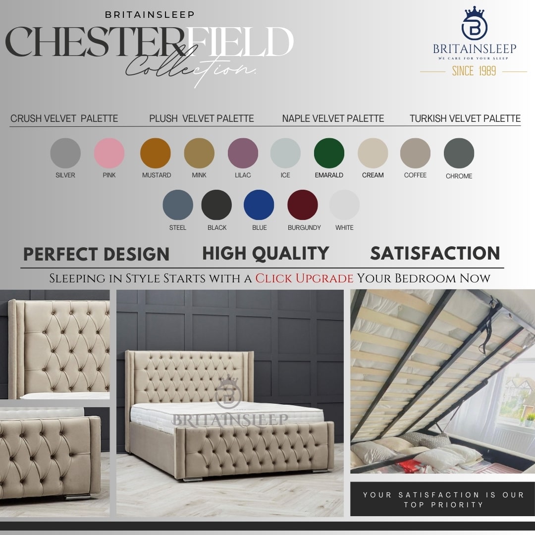 Blum Upholstered Bed Frame Britainsleep