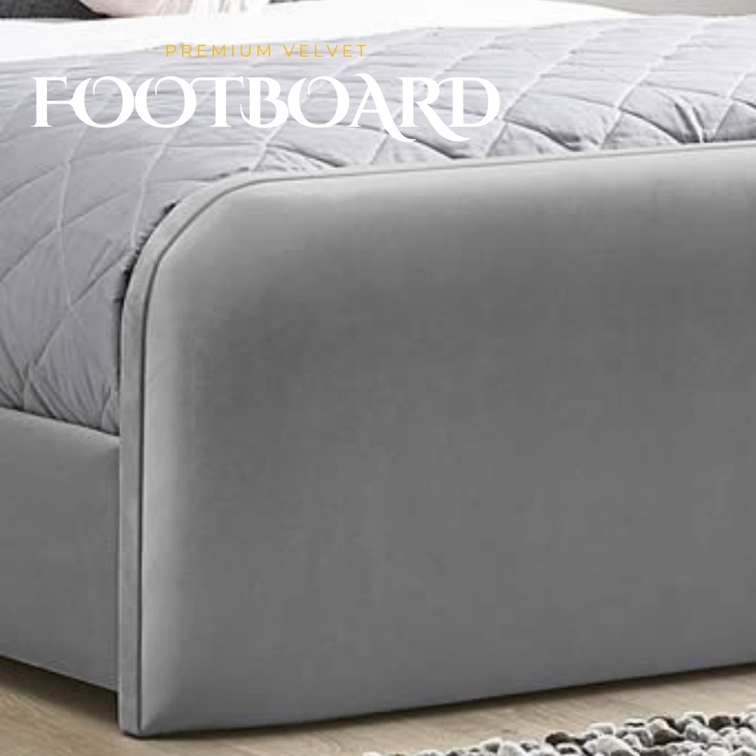 Cambridge Luxury Padded Chesterfield Ottoman Upholstered Storage Bed Britainsleep
