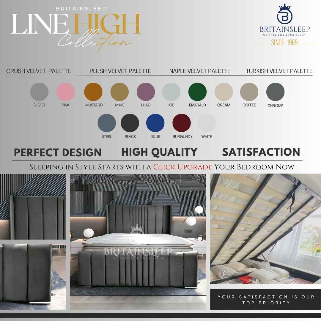 Colorado Ottoman Upholstered Bed Britainsleep