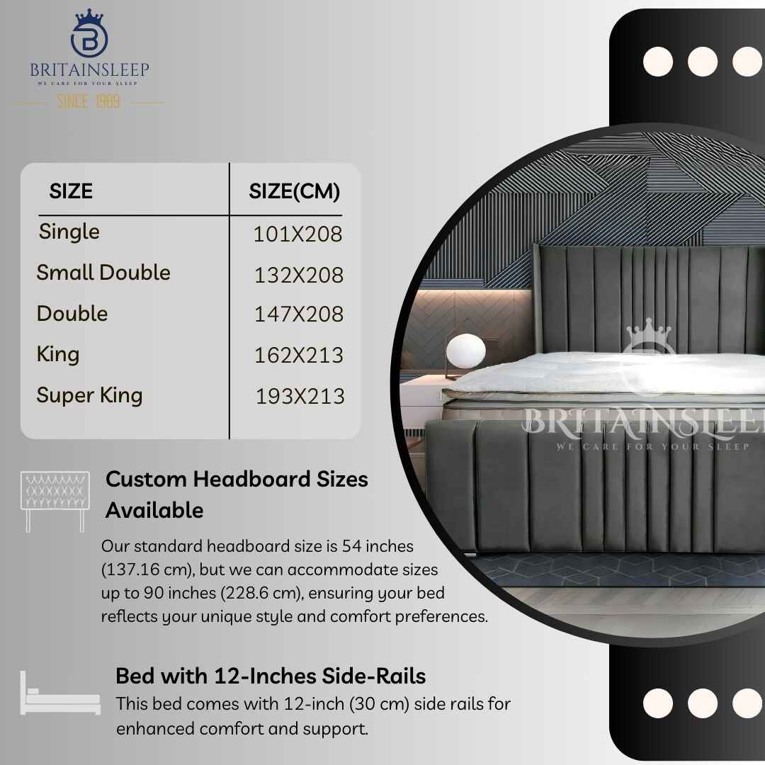 Colorado Ottoman Upholstered Bed Britainsleep