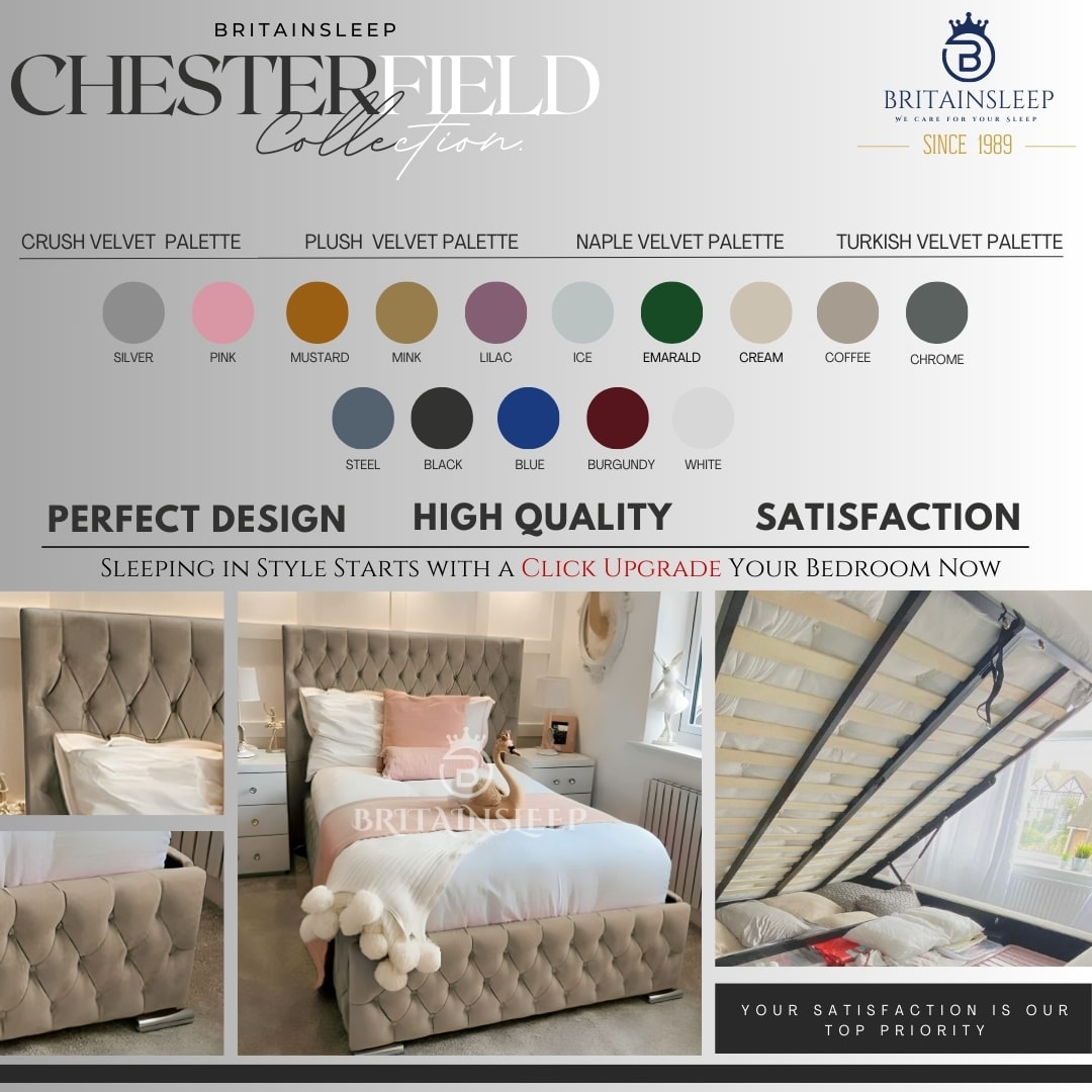 Connell Upholstered Ottoman Storage Bed Britainsleep