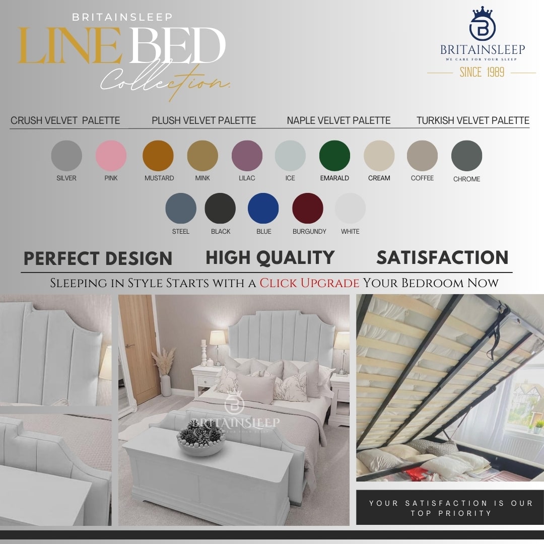 Crown Sleep Ottoman Upholstered Bed Britainsleep