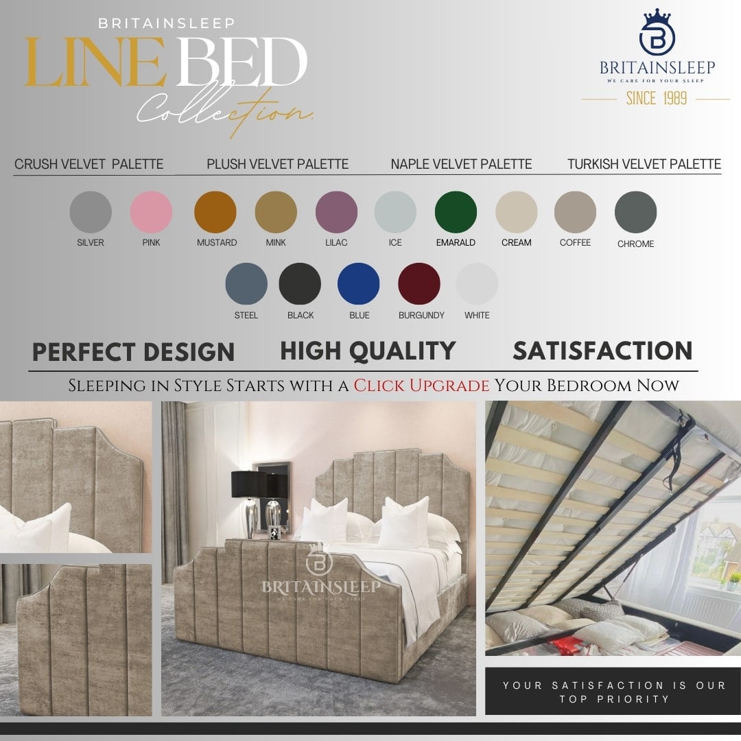 Crown Ottoman Upholstered Bed Britainsleep