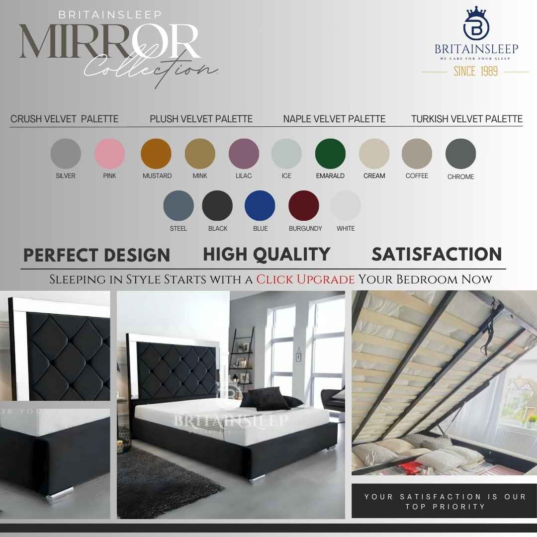 Diamond Reflection Bed Britainsleep