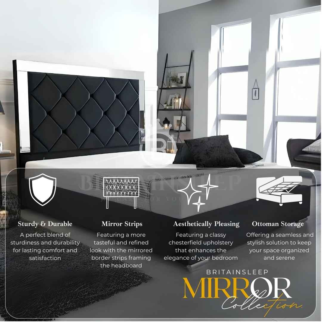 Diamond Reflection Bed Britainsleep