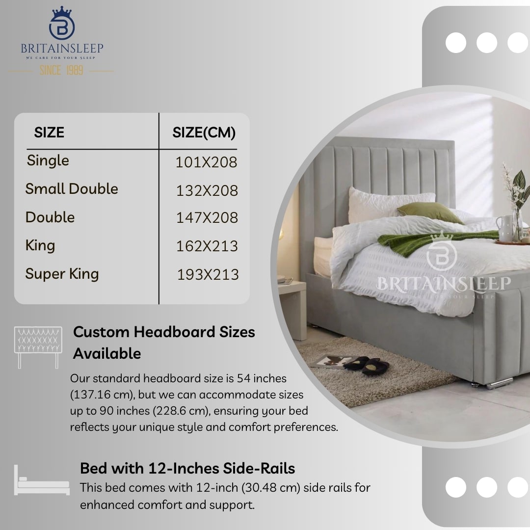 Elicia Line Ottoman Upholstered Storage Bed Britainsleep