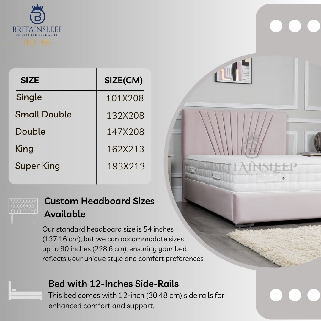 Lexie 50'' Upholstered Bed Frame/Ottoman Storage Bed Britainsleep