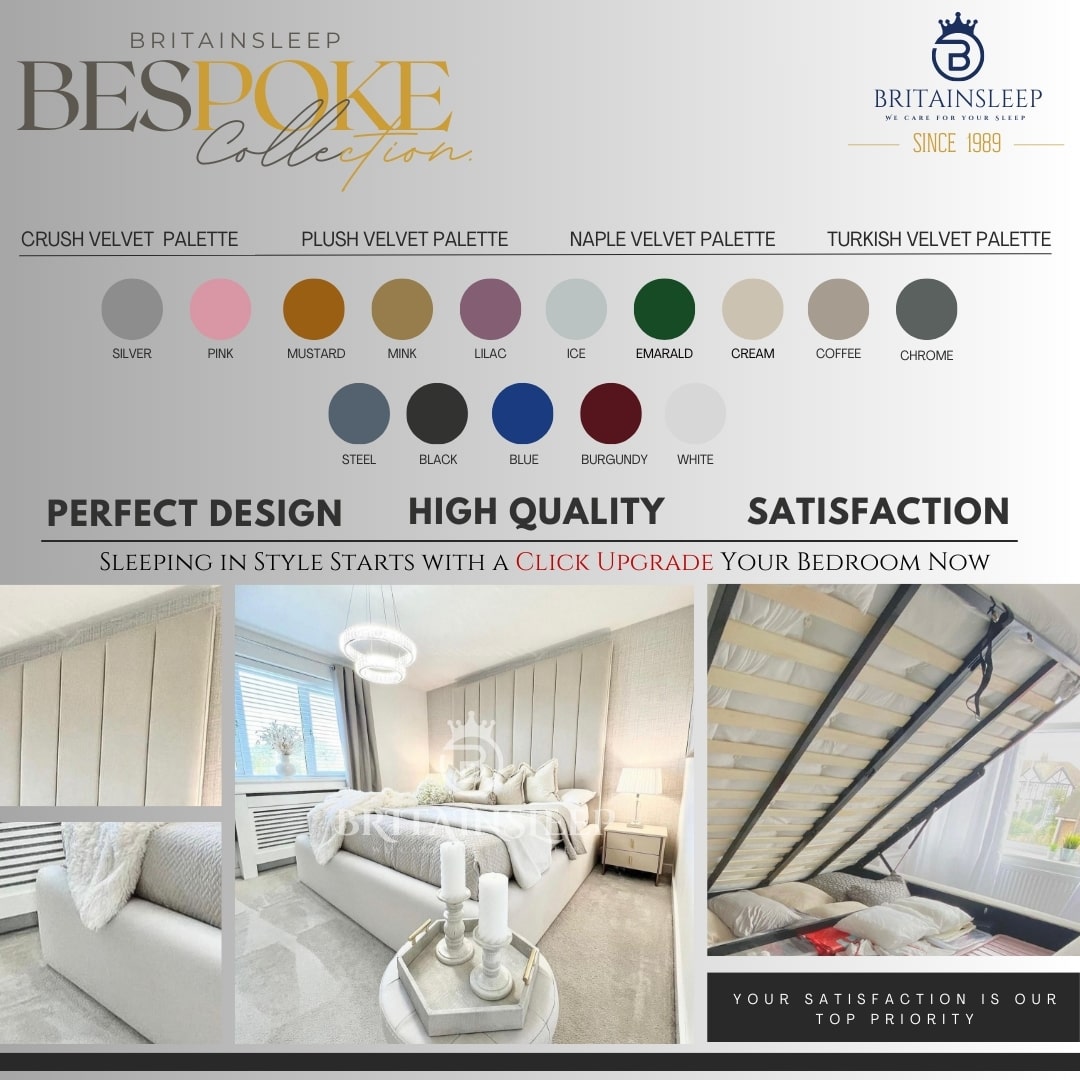 Likrest Upholstered Bed Frame Britainsleep