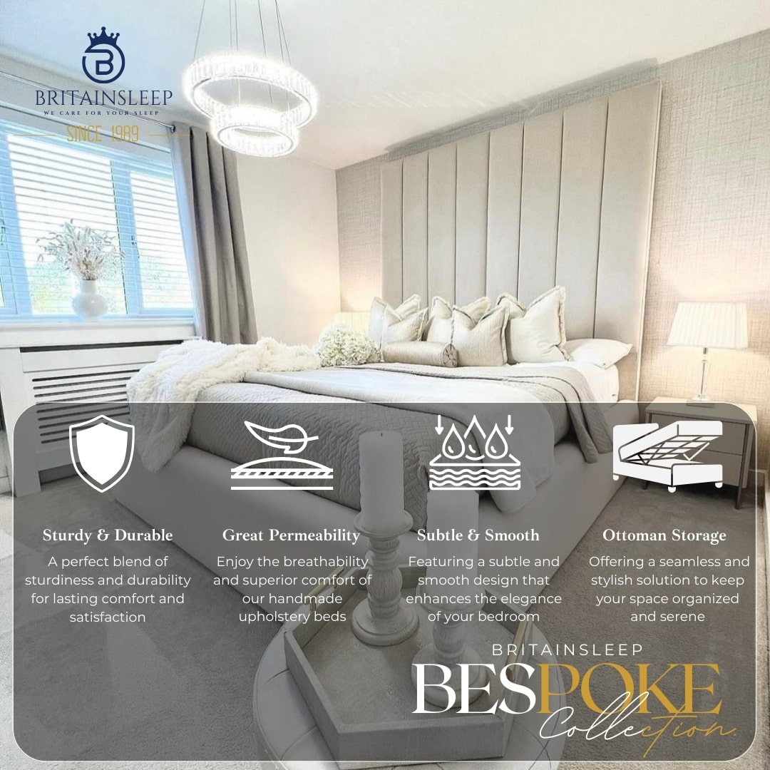 Likrest Upholstered Bed Frame Britainsleep