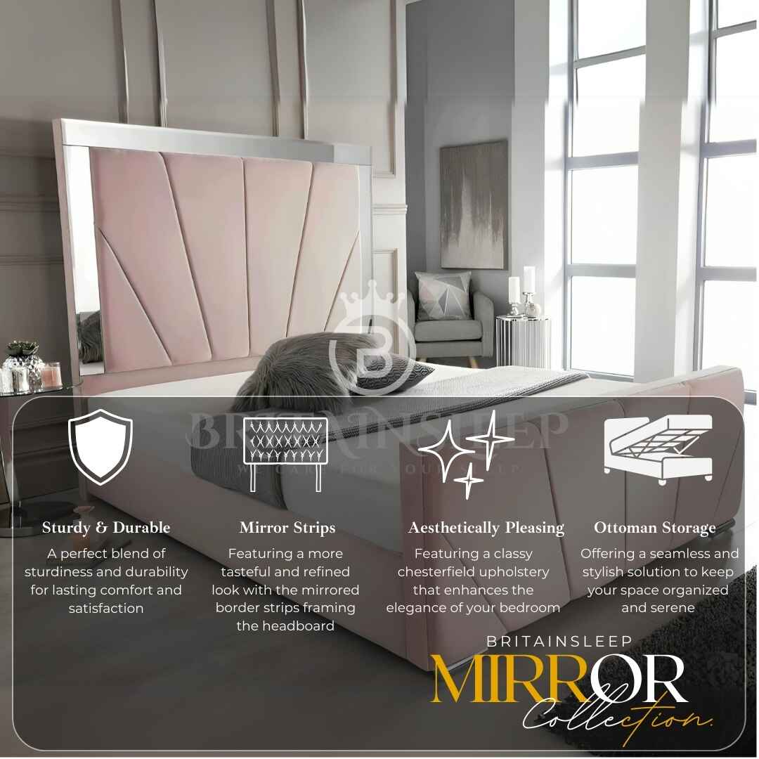 Britainsleep Luxe Elegance Upholstered Ottoman Storage Bed Frame | Double | Single | Small Double | KingSize | Super King Size Bed Britainsleep