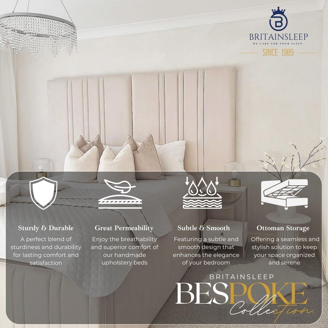 Restive Double Panel Luxury Bed Frame Britainsleep