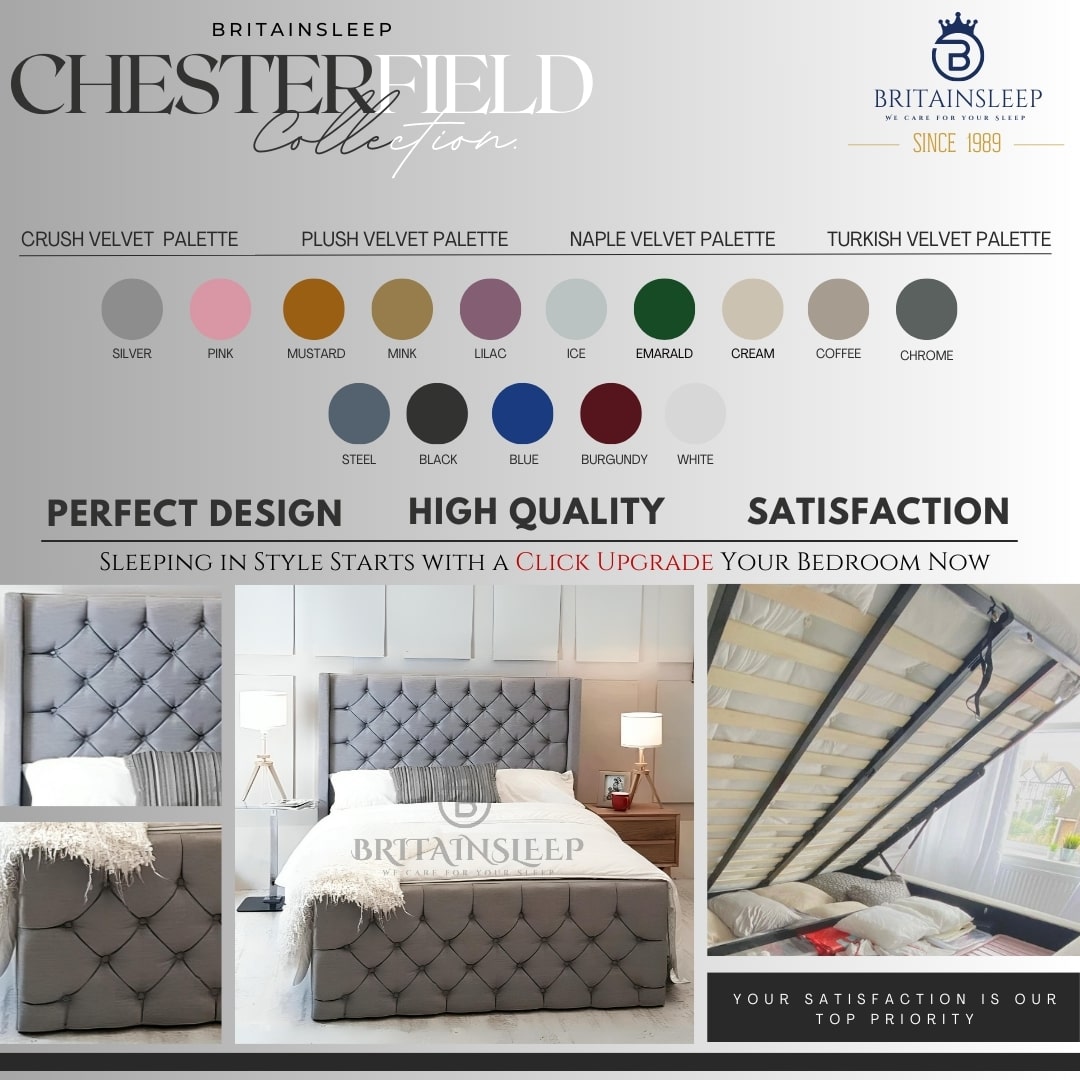 Suede Upholstered Ottoman Bed Britainsleep