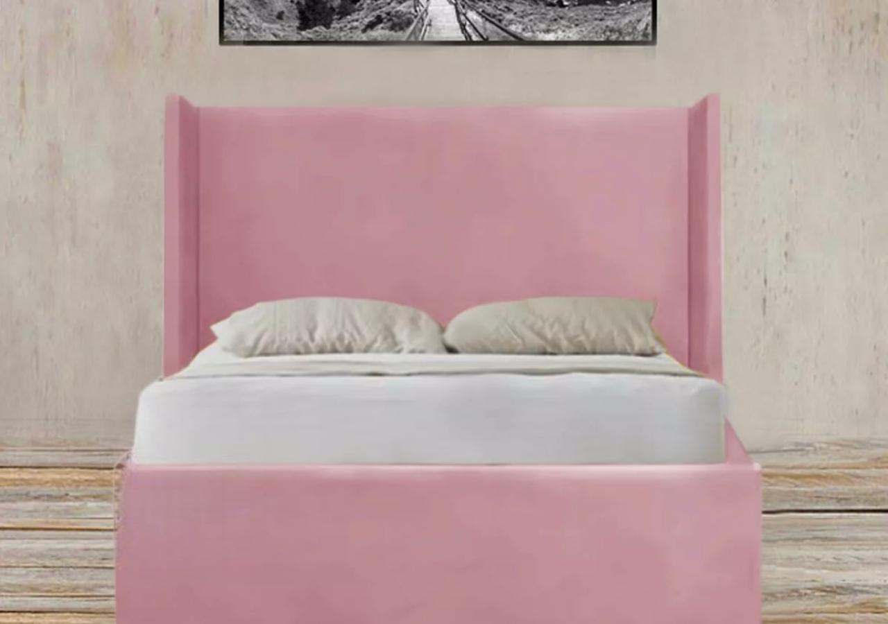 Plain Wing Upholstered Ottoman Bed Britainsleep