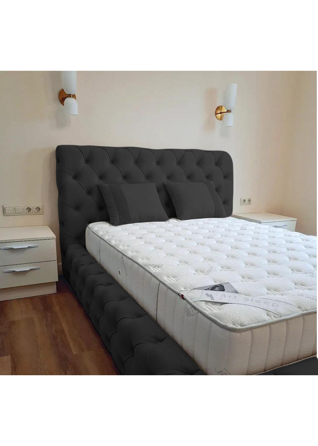 Luxury 50'' Monza Upholstered Ottoman Storage Bed Frame | Double | Single | Small Double | KingSize | Super King Size Bed Britainsleep