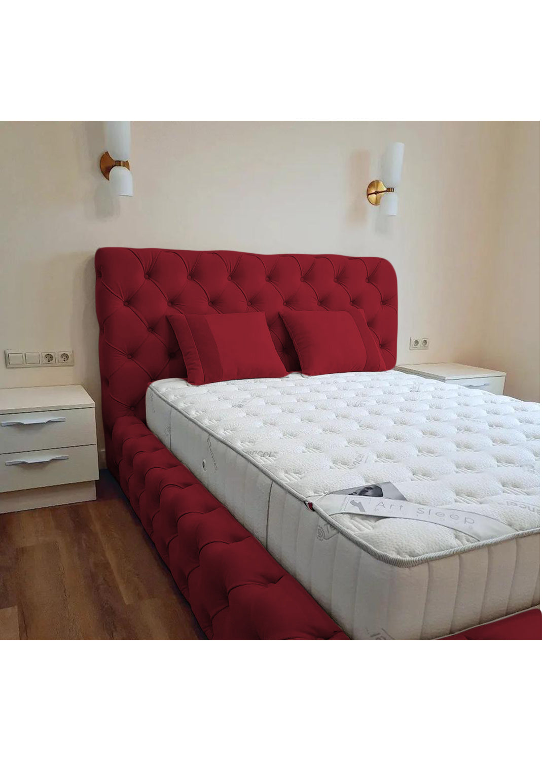 Luxury 50'' Monza Windermere Bespoke Ottoman Upholstered Storage Bed - View 14 | Britain Sleep