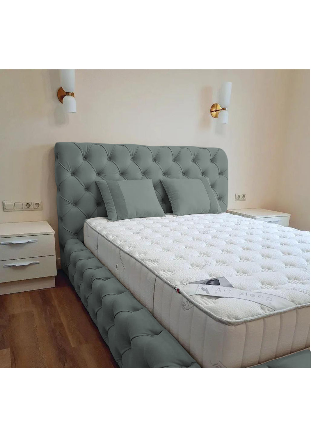 Luxury 50'' Monza Windermere Bespoke Ottoman Upholstered Storage Bed - Additional View 2 | Britain Sleep