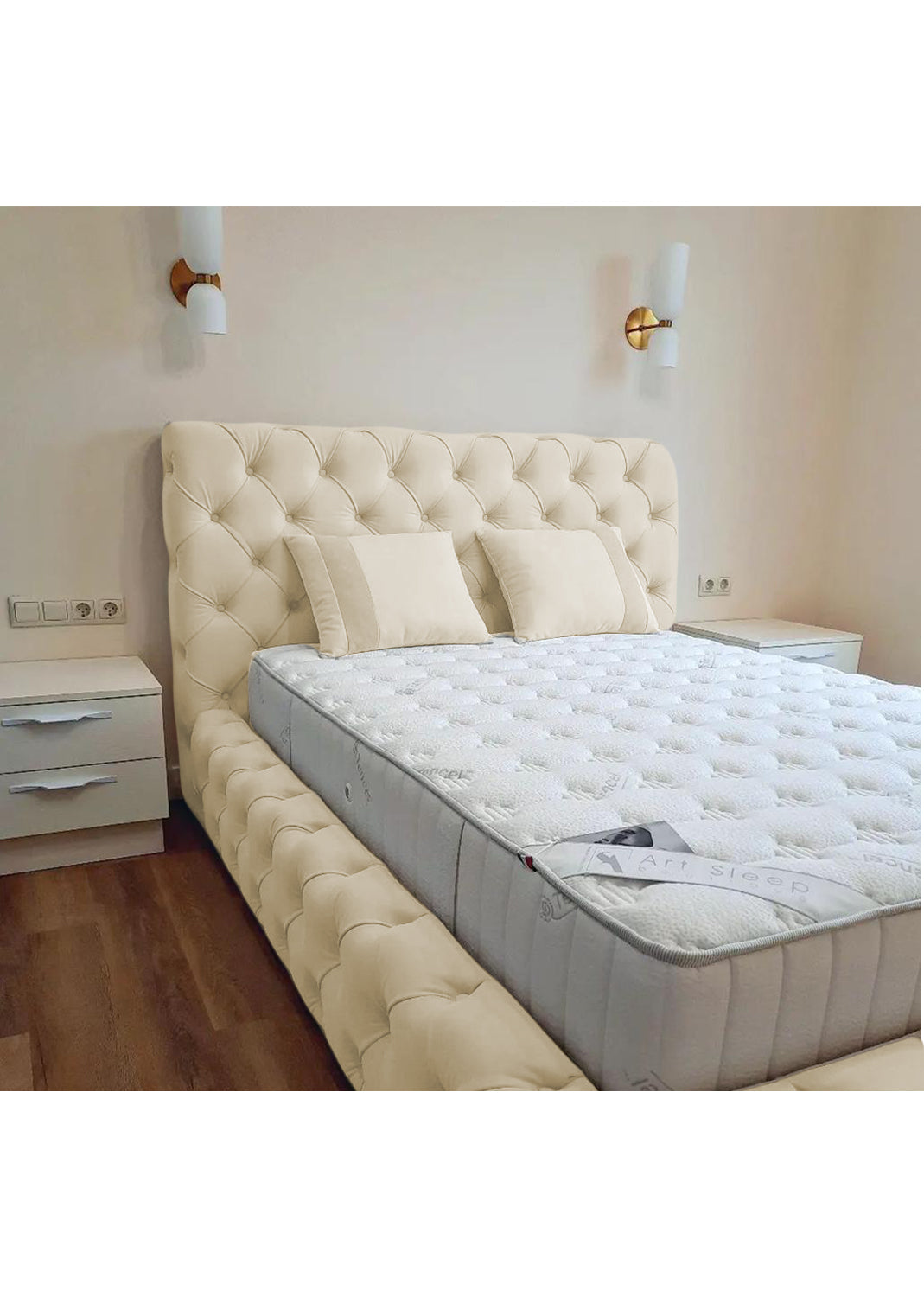Luxury 50'' Monza Windermere Bespoke Ottoman Upholstered Storage Bed - View 12 | Britain Sleep