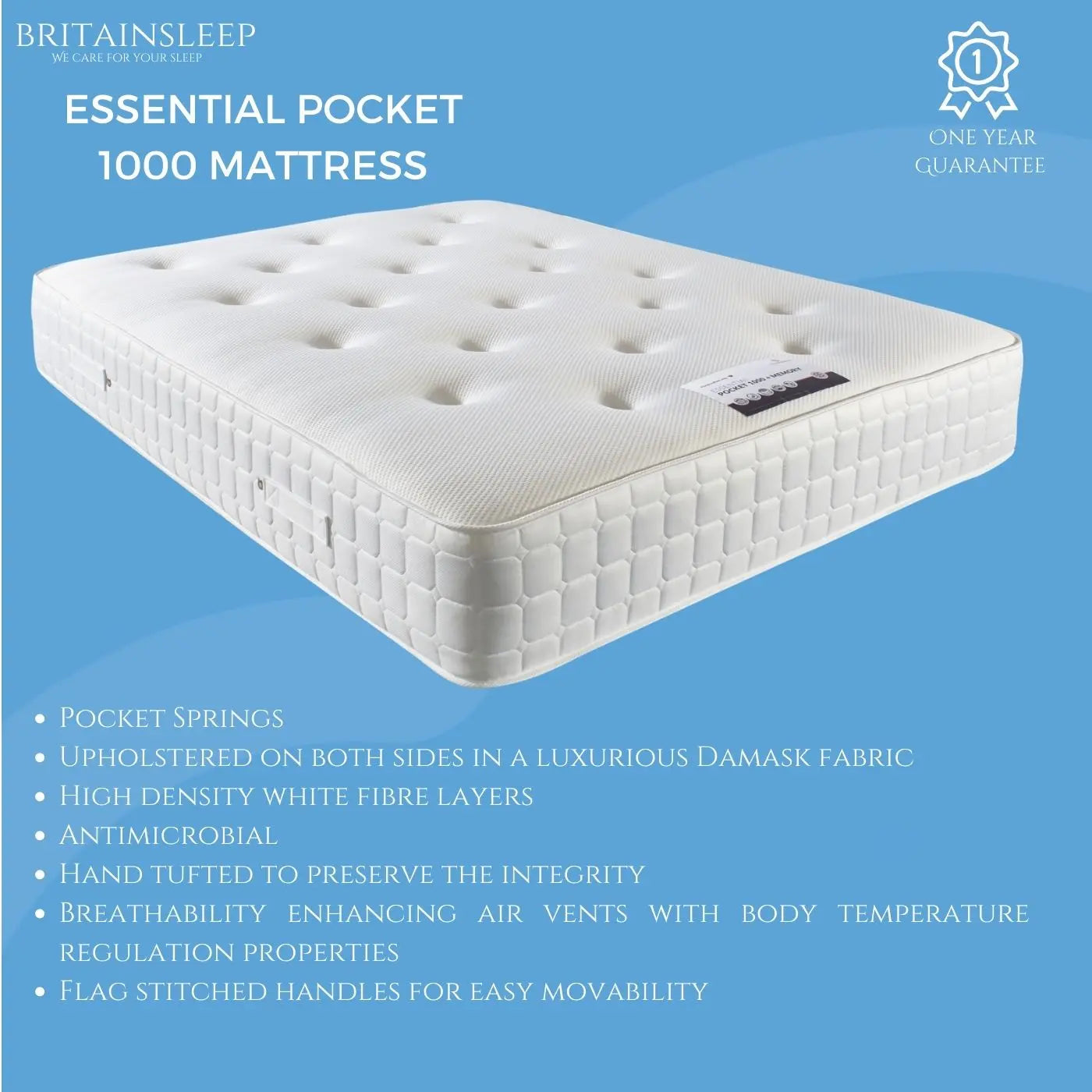 Luxury Pocket 1000 Mattress Britainsleep