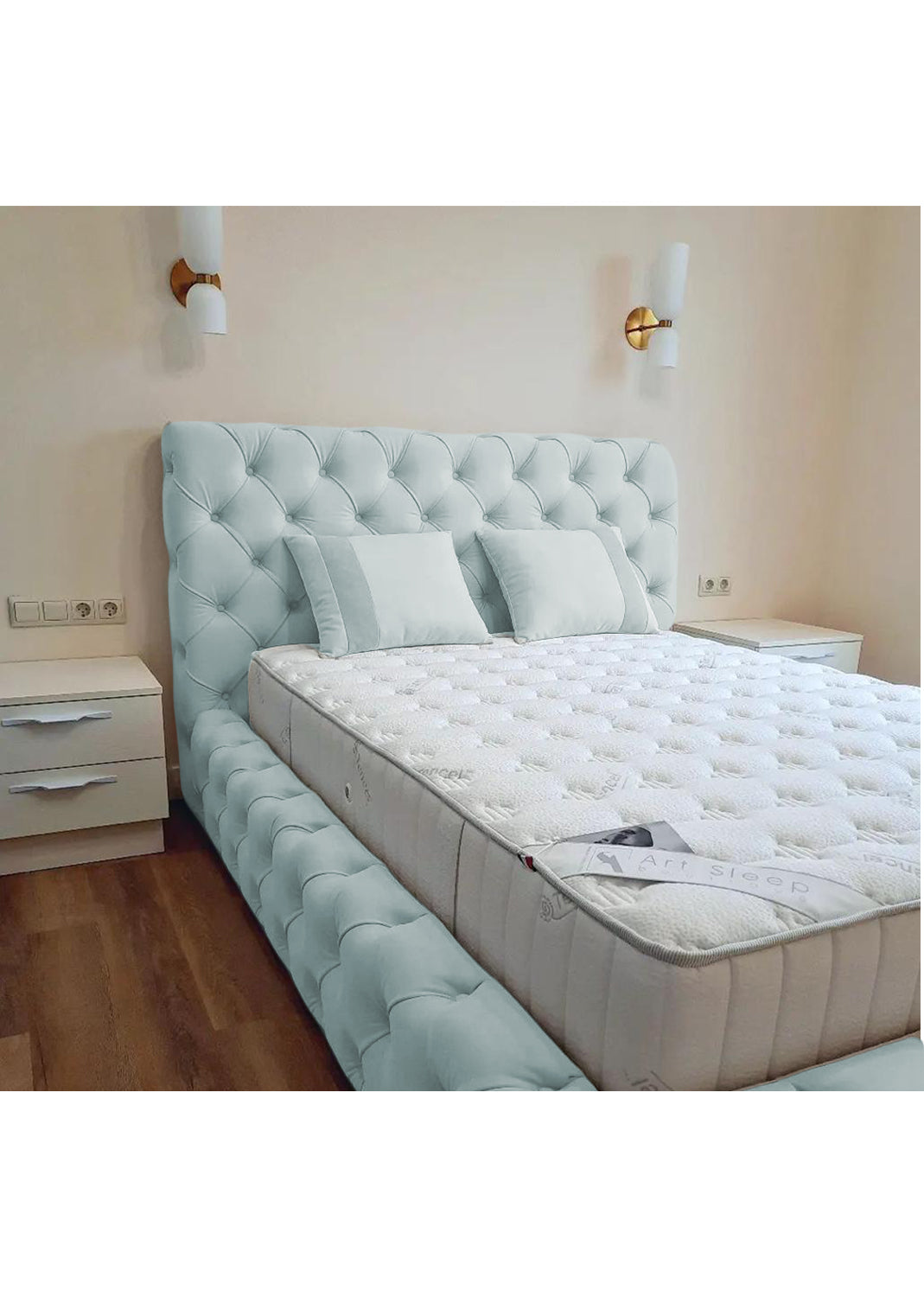 Luxury 50'' Monza Windermere Bespoke Ottoman Upholstered Storage Bed - View 20 | Britain Sleep