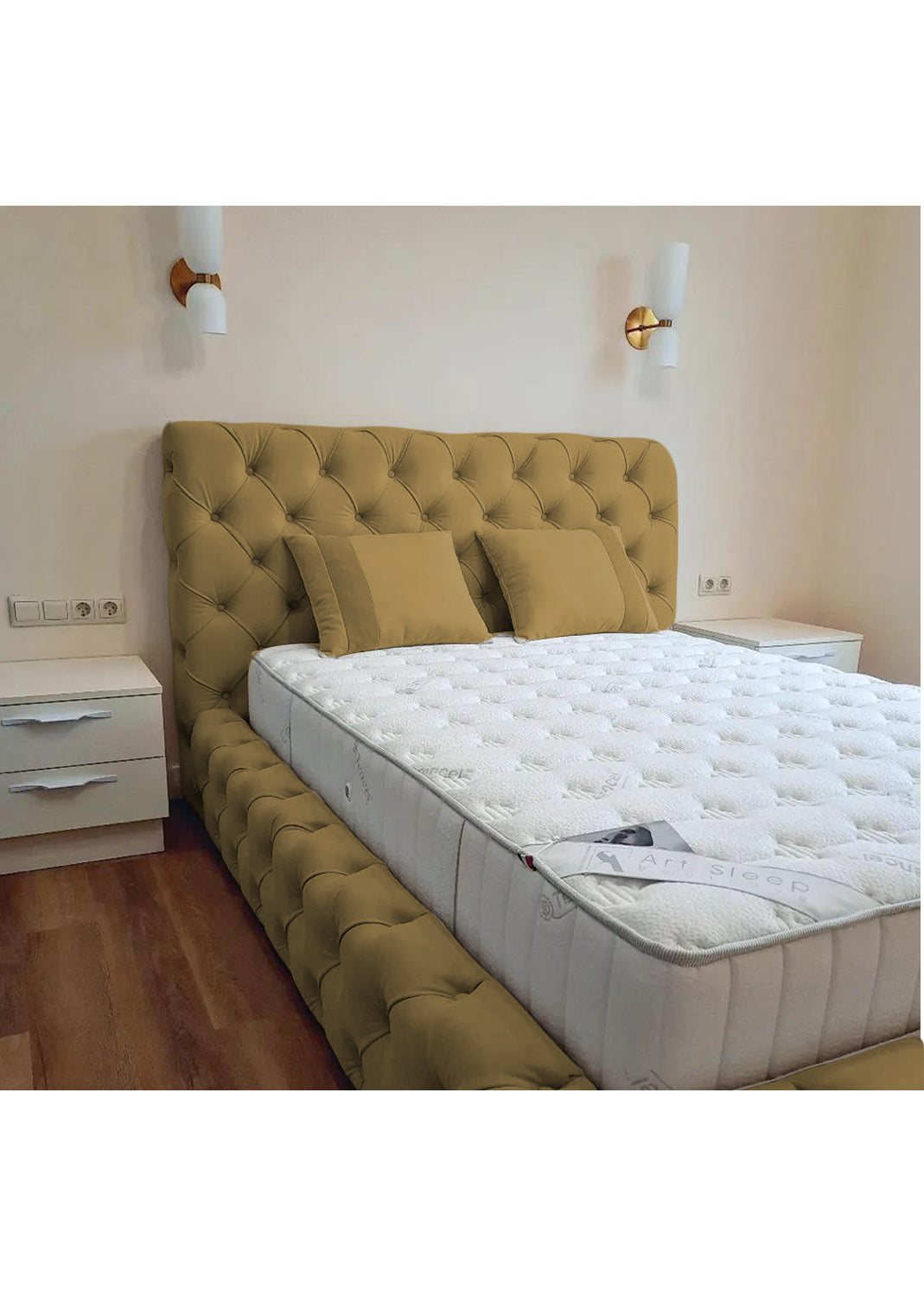 Luxury 50'' Monza Windermere Bespoke Ottoman Upholstered Storage Bed - View 23 | Britain Sleep