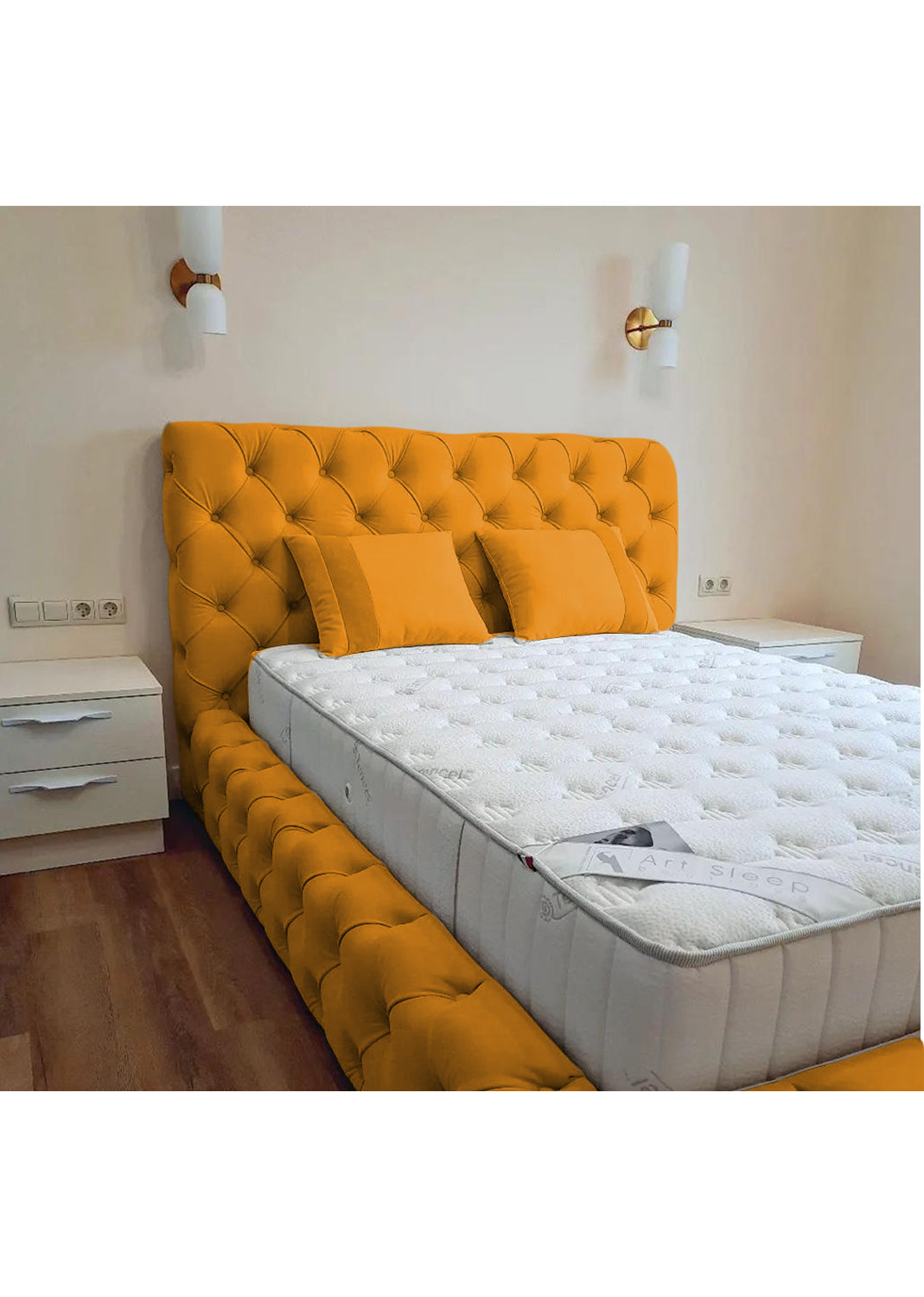 Luxury 50'' Monza Windermere Bespoke Ottoman Upholstered Storage Bed - View 29 | Britain Sleep