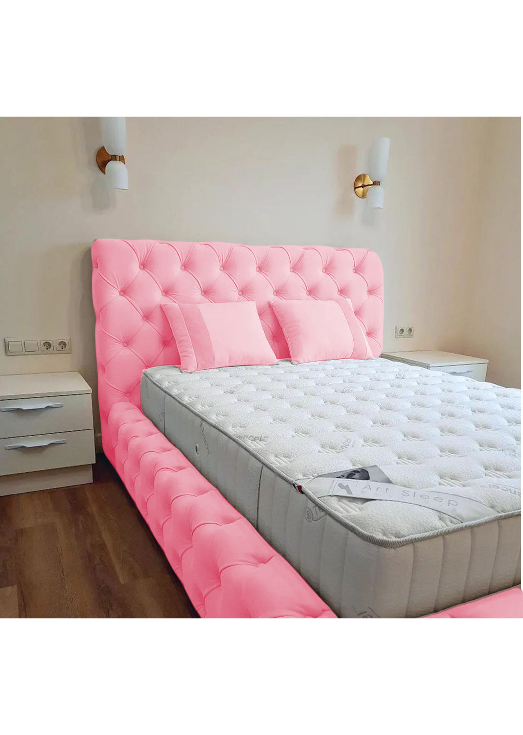 Luxury 50'' Monza Windermere Bespoke Ottoman Upholstered Storage Bed - View 16 | Britain Sleep