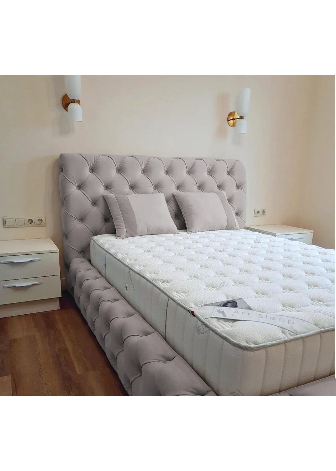 Luxury 50'' Monza Windermere Bespoke Ottoman Upholstered Storage Bed - View 18 | Britain Sleep