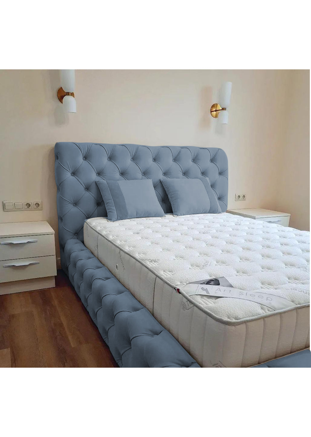 Luxury 50'' Monza Windermere Bespoke Ottoman Upholstered Storage Bed - Additional View 3 | Britain Sleep