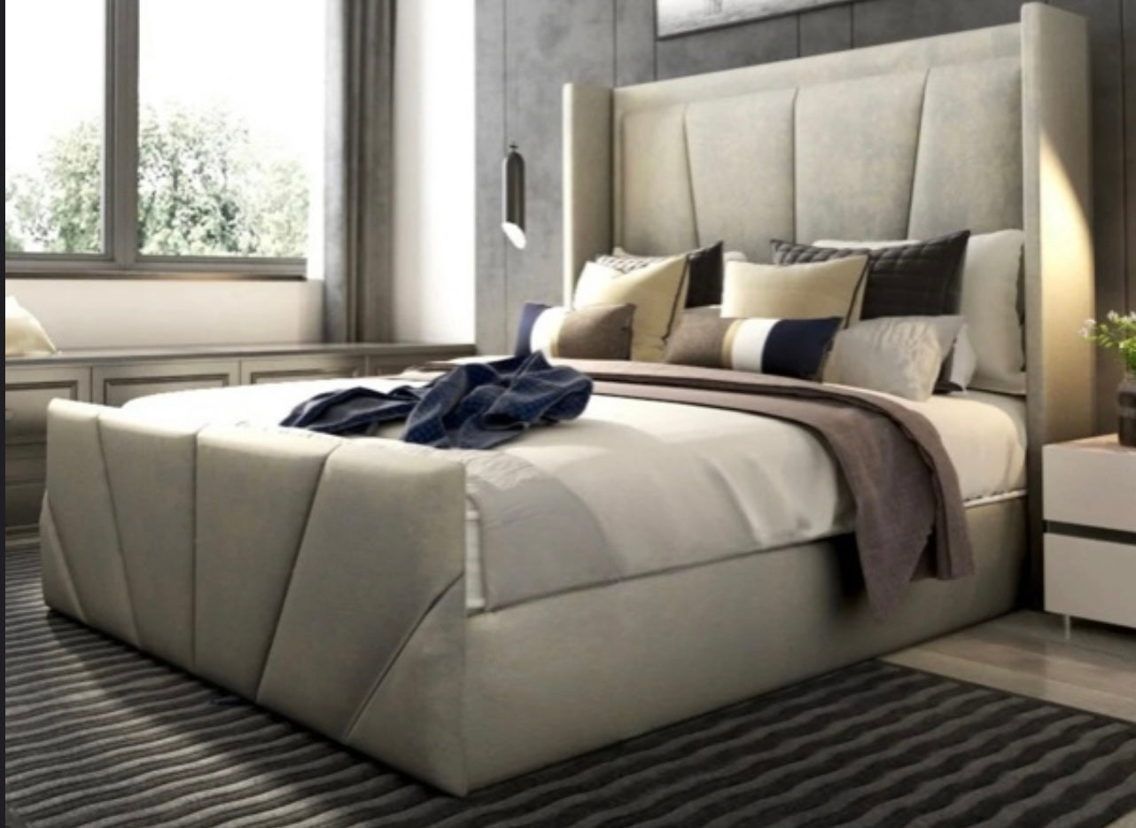 Chloe Queen Upholstered Bed Frame Britainsleep