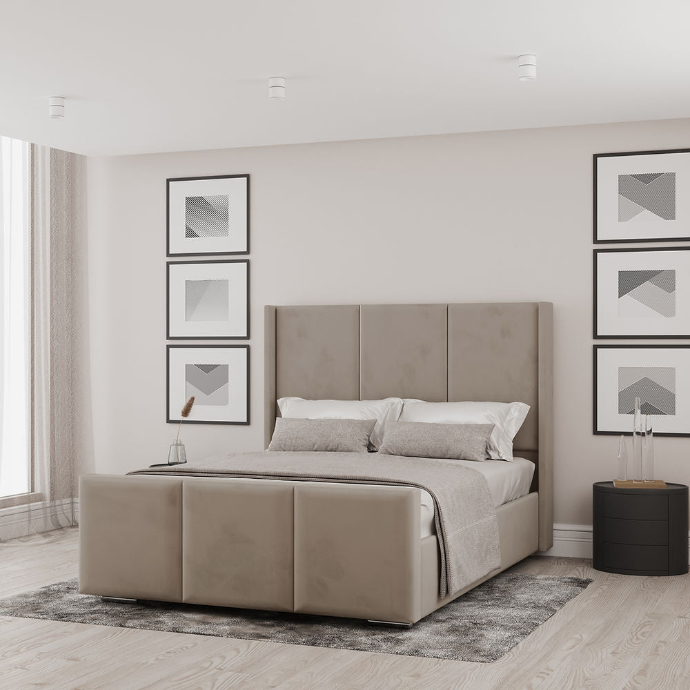 Ledbury Winged Upholstered Bed Frame Britainsleep
