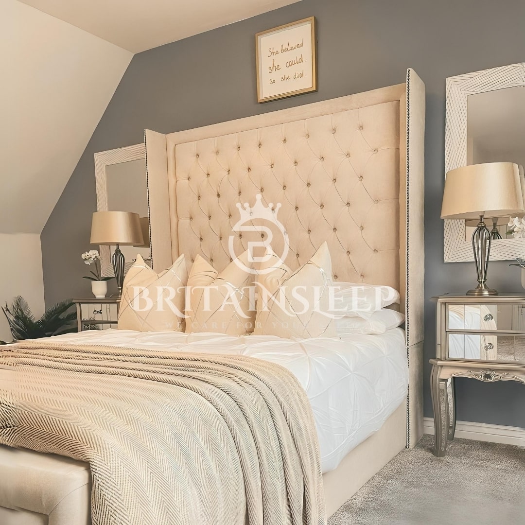 60” Luxury Ambassador Upholstered Bed Britainsleep