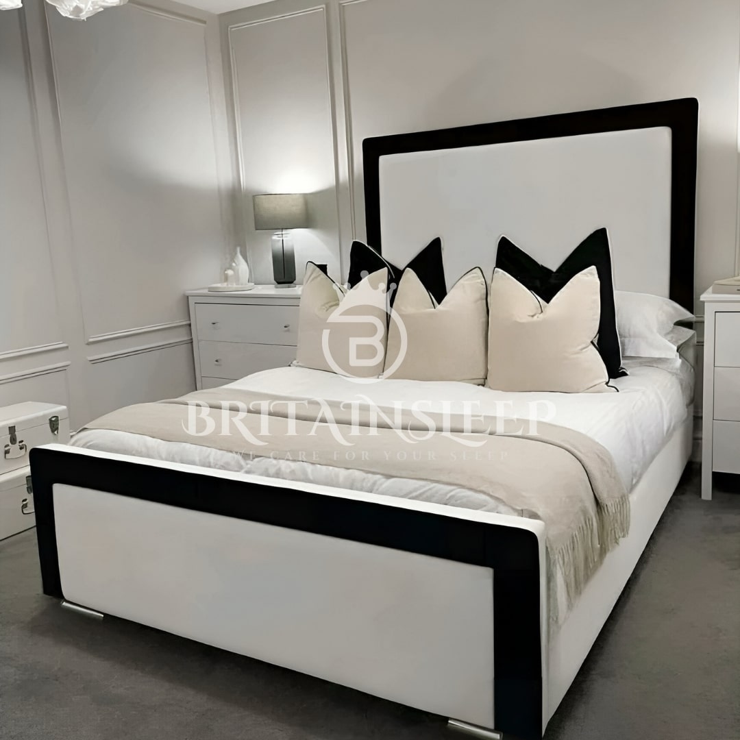 Arizona Piping Upholstered Bed Britainsleep