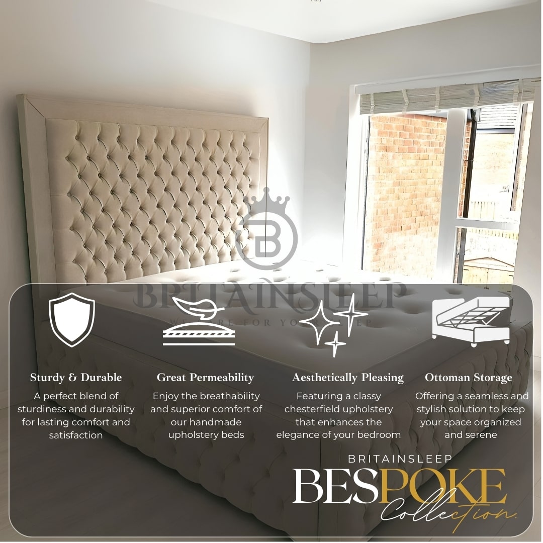 18'' Sides Baumer Upholstered Ottoman Bed Britainsleep