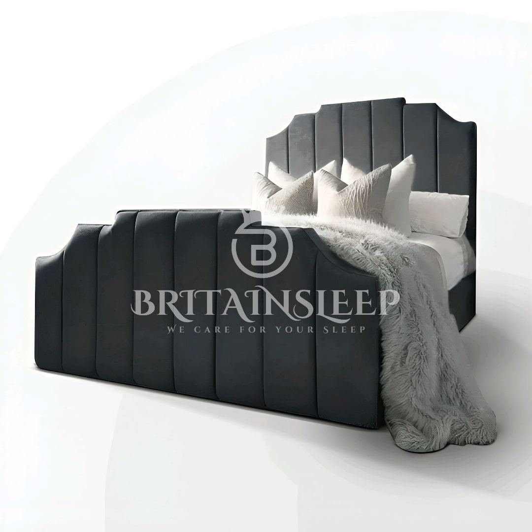 Beaulieu Upholstered Bed Frame with Ottoman Storage Options Britainsleep