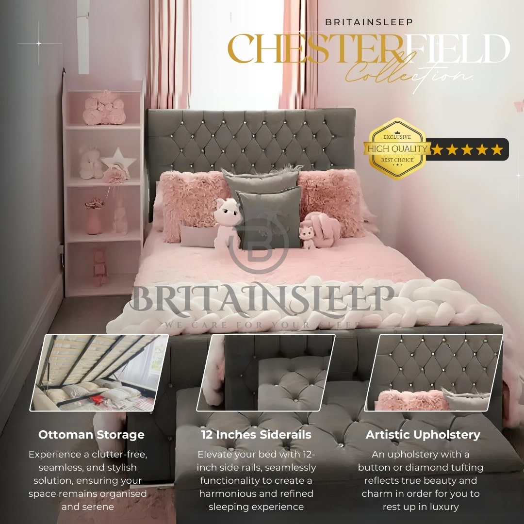 Asher Upholstered Bed Britainsleep