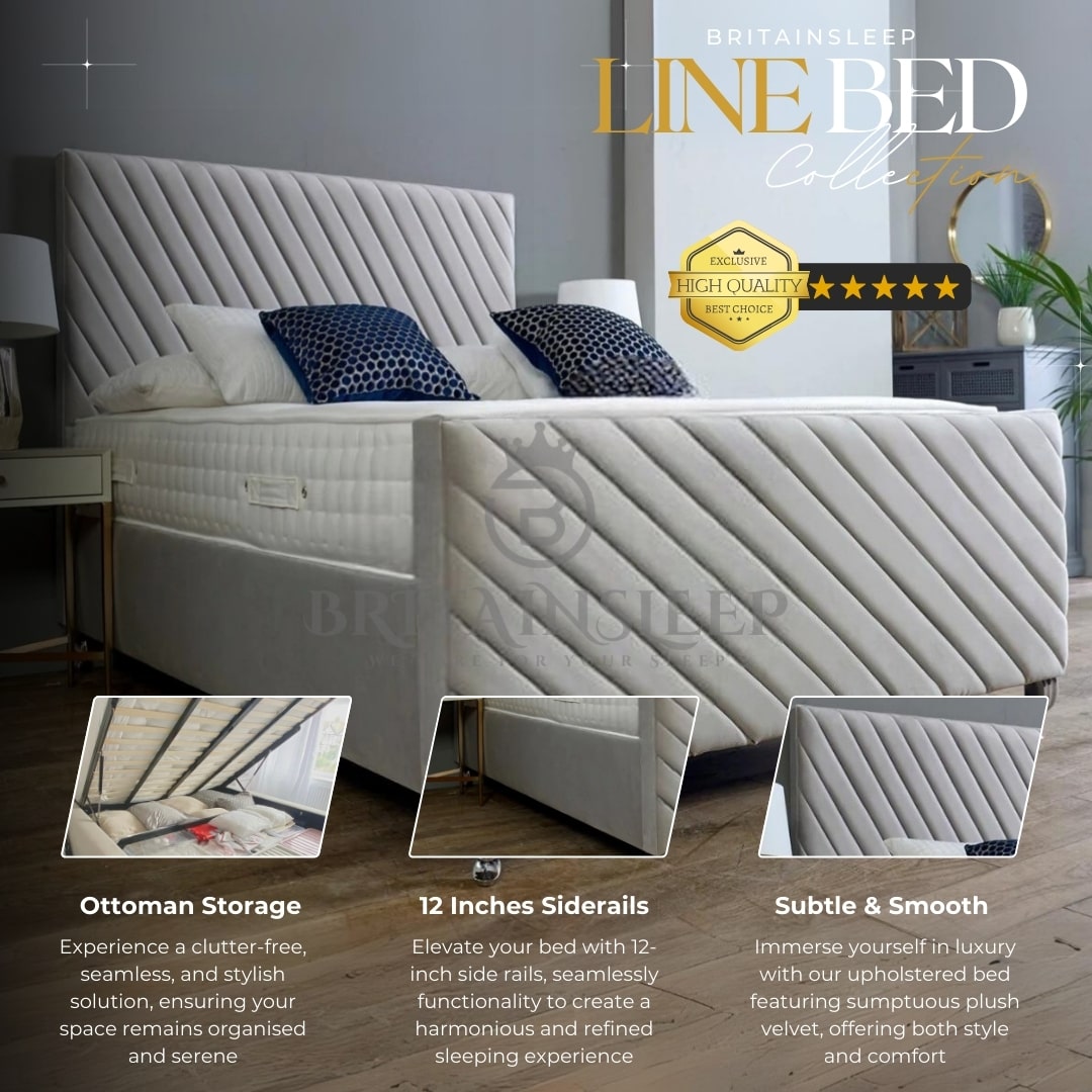 Ramos Upholstered Ottoman Bed Britainsleep