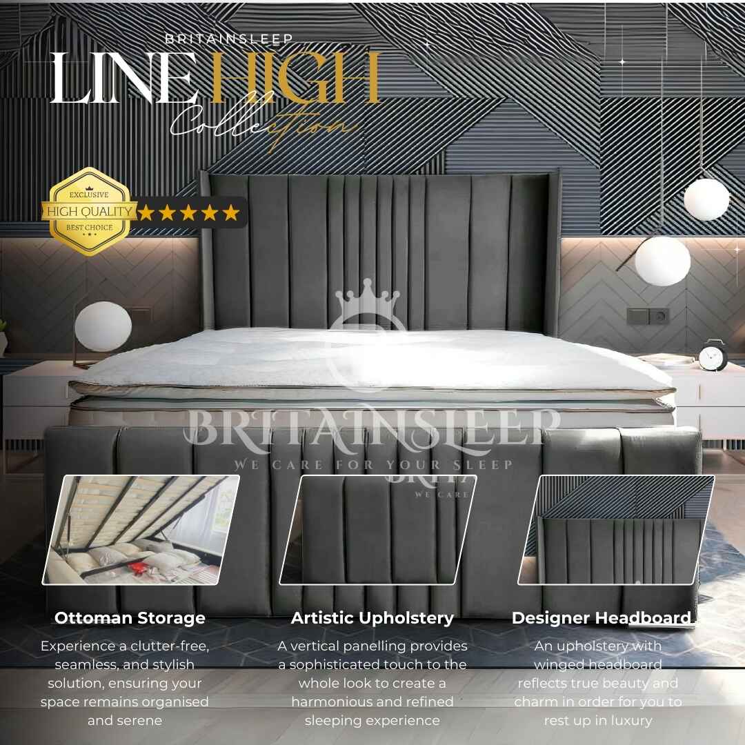 Colorado Ottoman Upholstered Bed Britainsleep