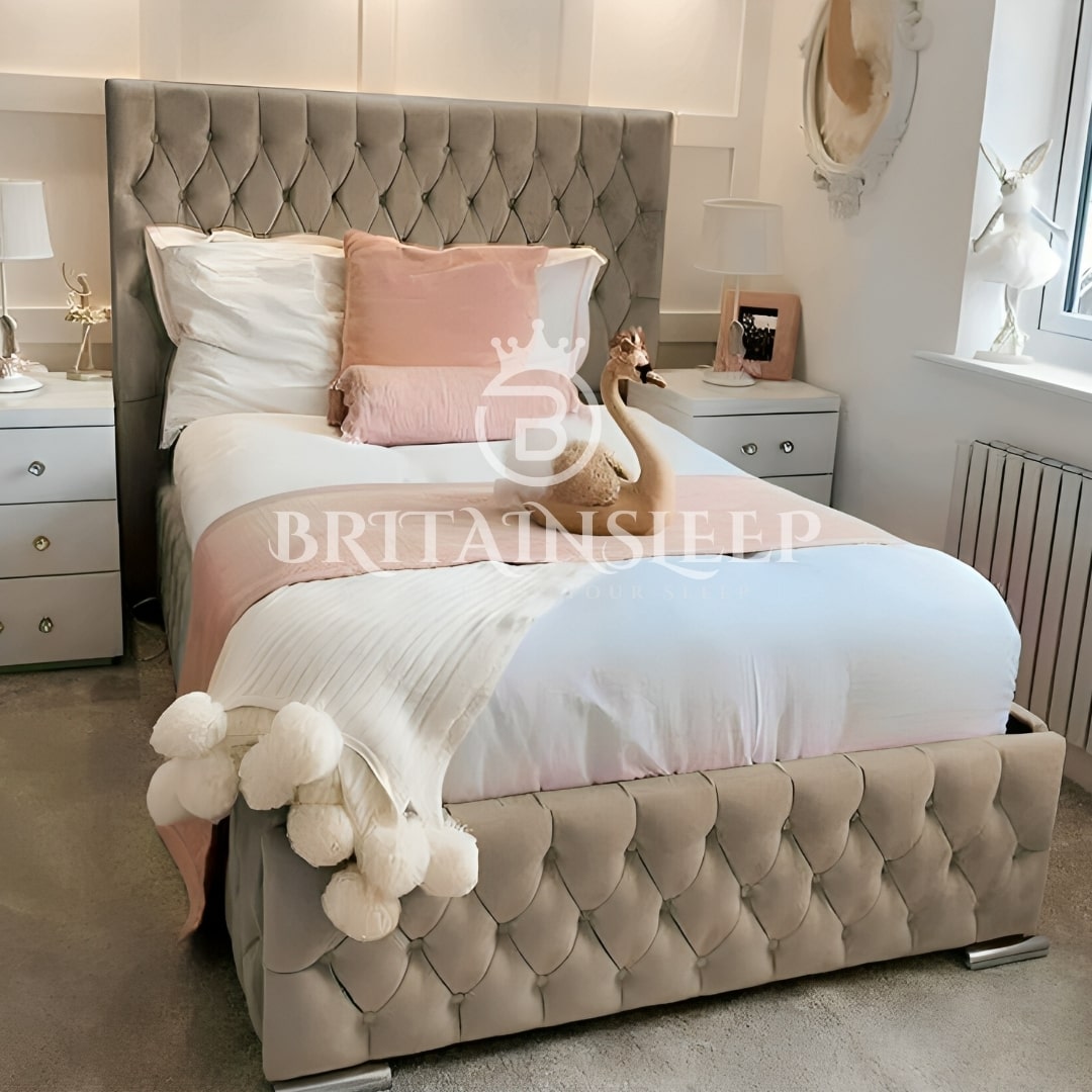 Connell Upholstered Ottoman Storage Bed Britainsleep